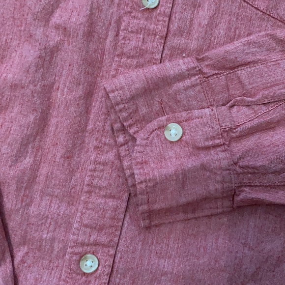 Hollister pinkish red button up - Picture 3 of 8